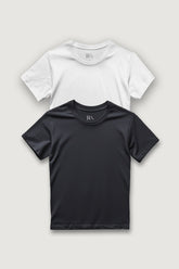 kit 2 camisetas black & white