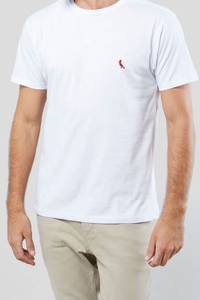 kit 3 camisetas básicas brasa pica-pau bordado