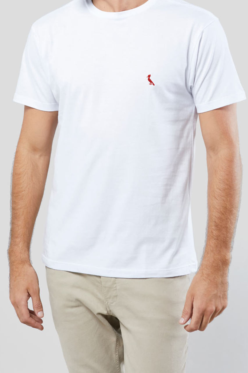kit 3 camisetas básicas brasa pica-pau bordado