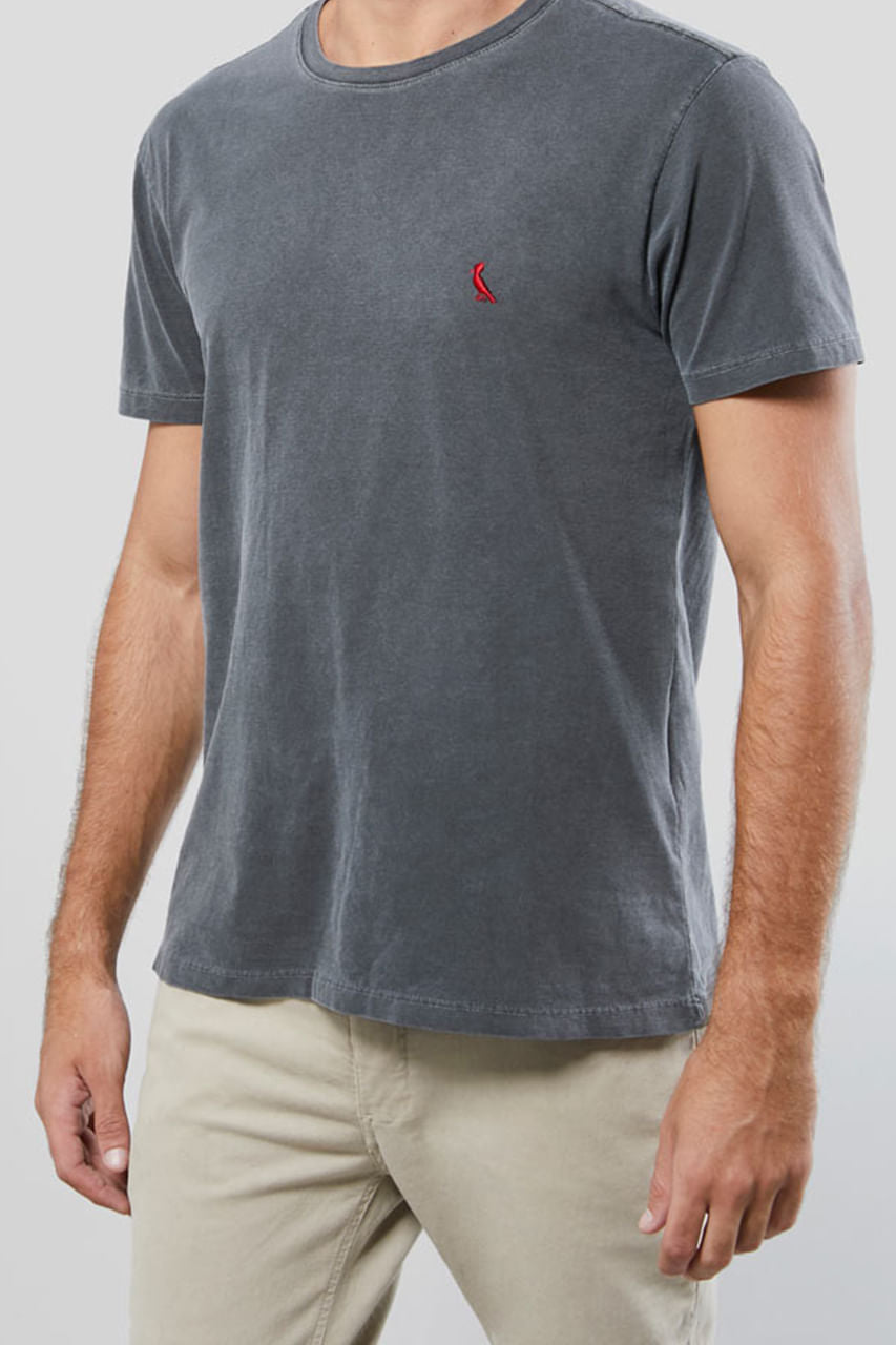 kit 3 camisetas básicas brasa pica-pau bordado