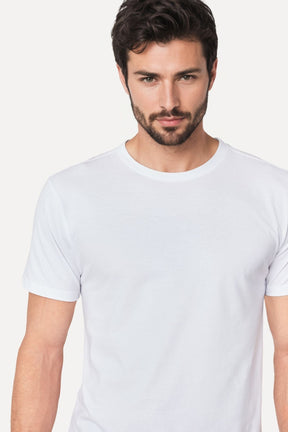 kit 3 camisetas básica branca reserva