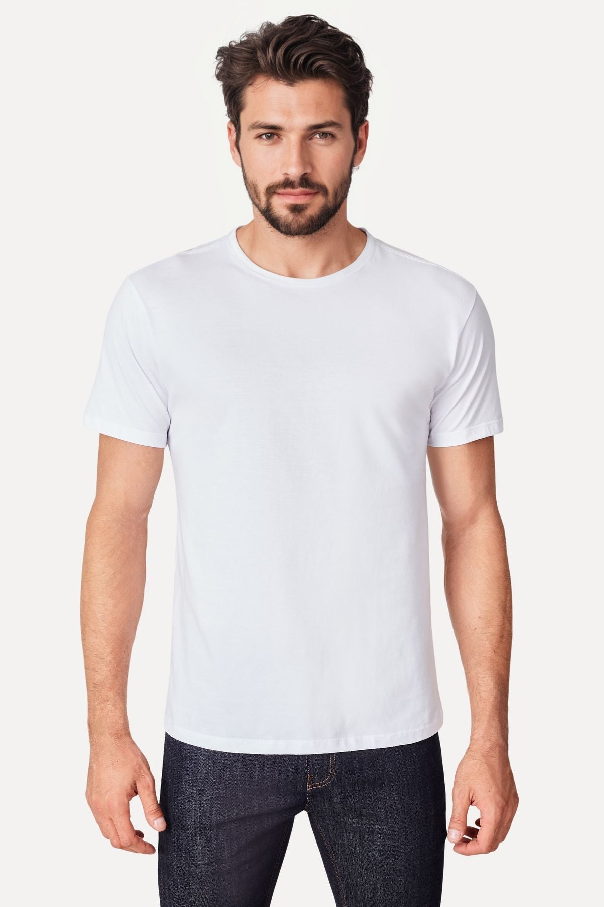 kit 3 camisetas básica branca reserva