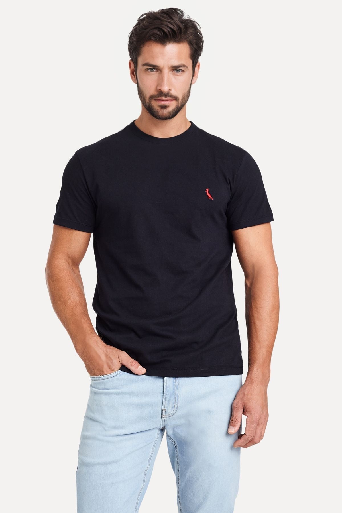 kit 3 camisetas brasa preta pica pau bordado reserva