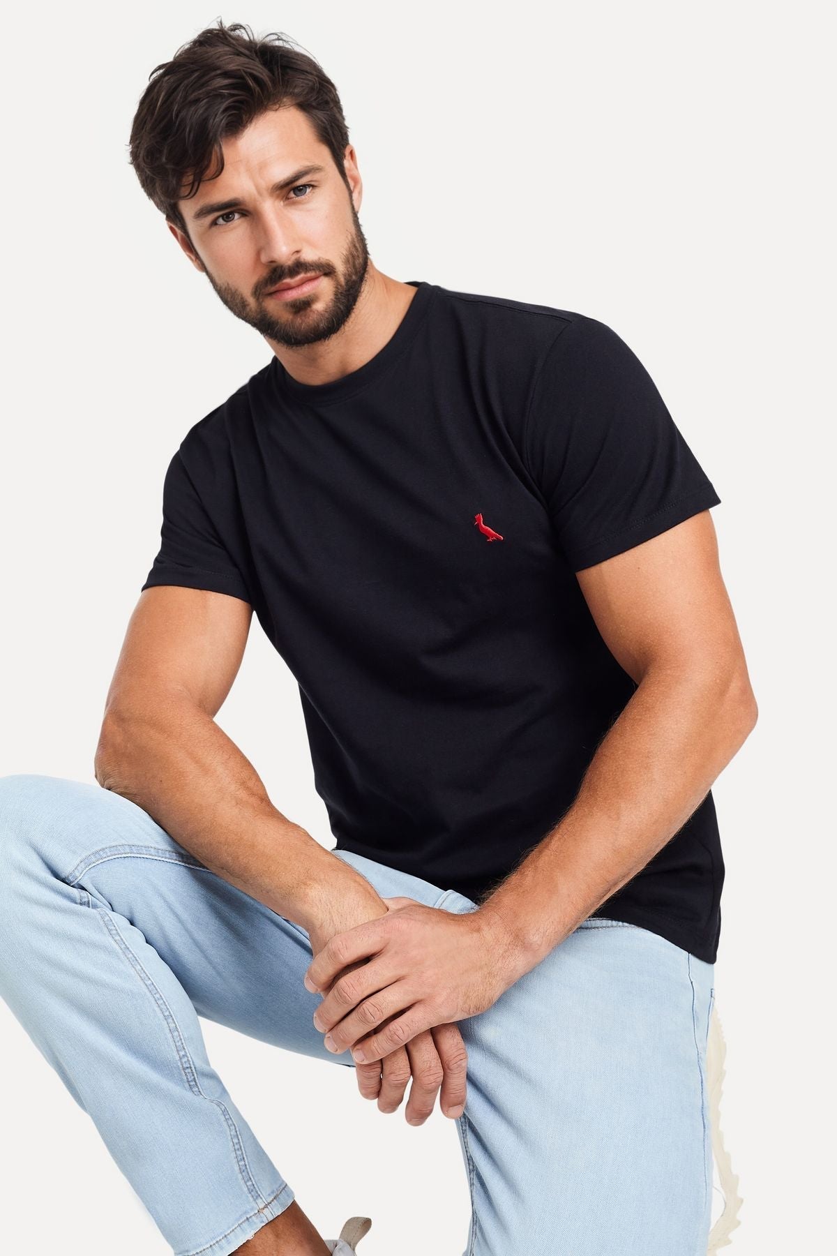 kit 3 camisetas brasa preta pica pau bordado reserva