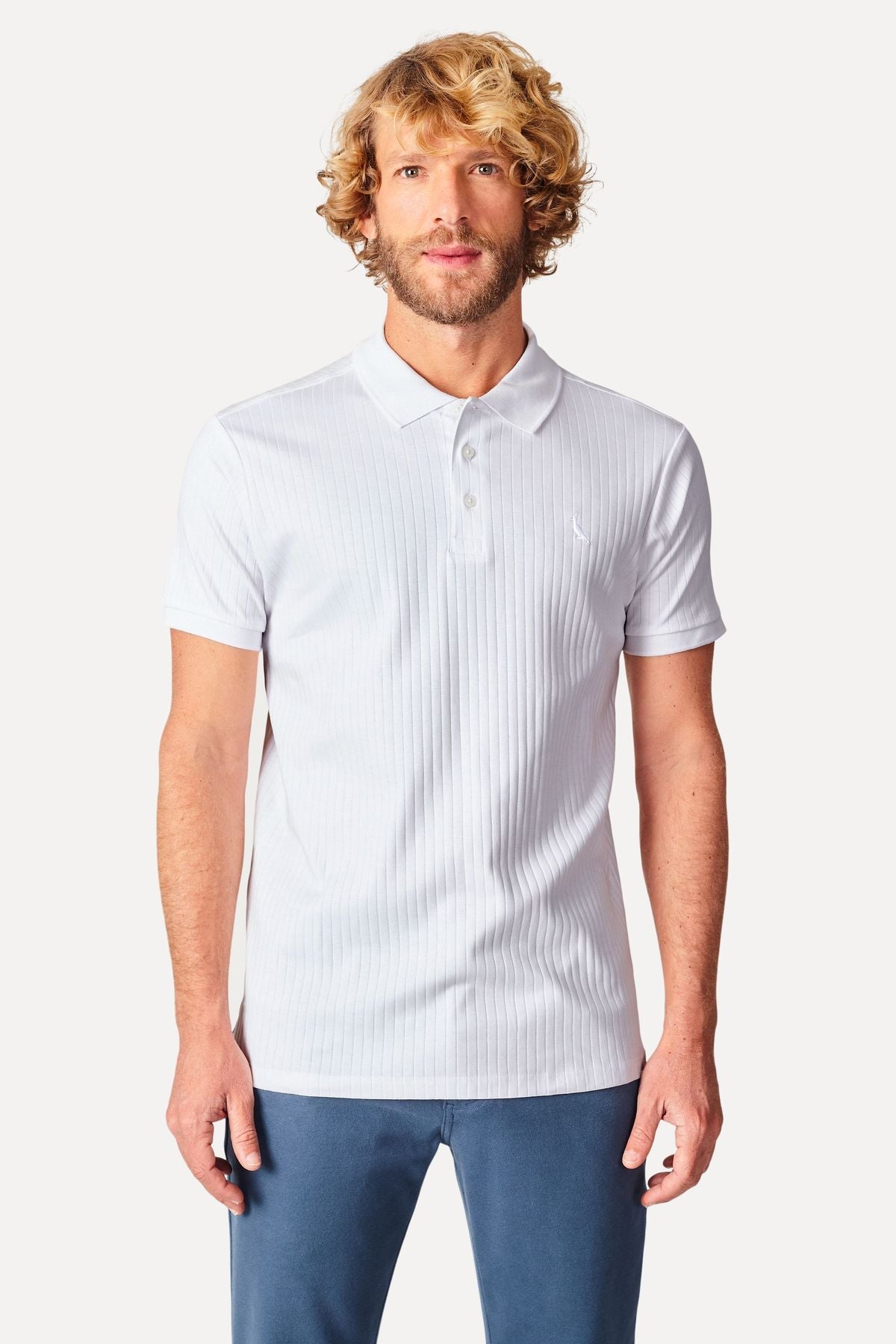 polo slim canelada