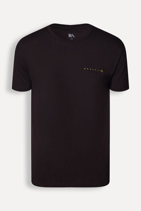 camiseta logo minimal gold