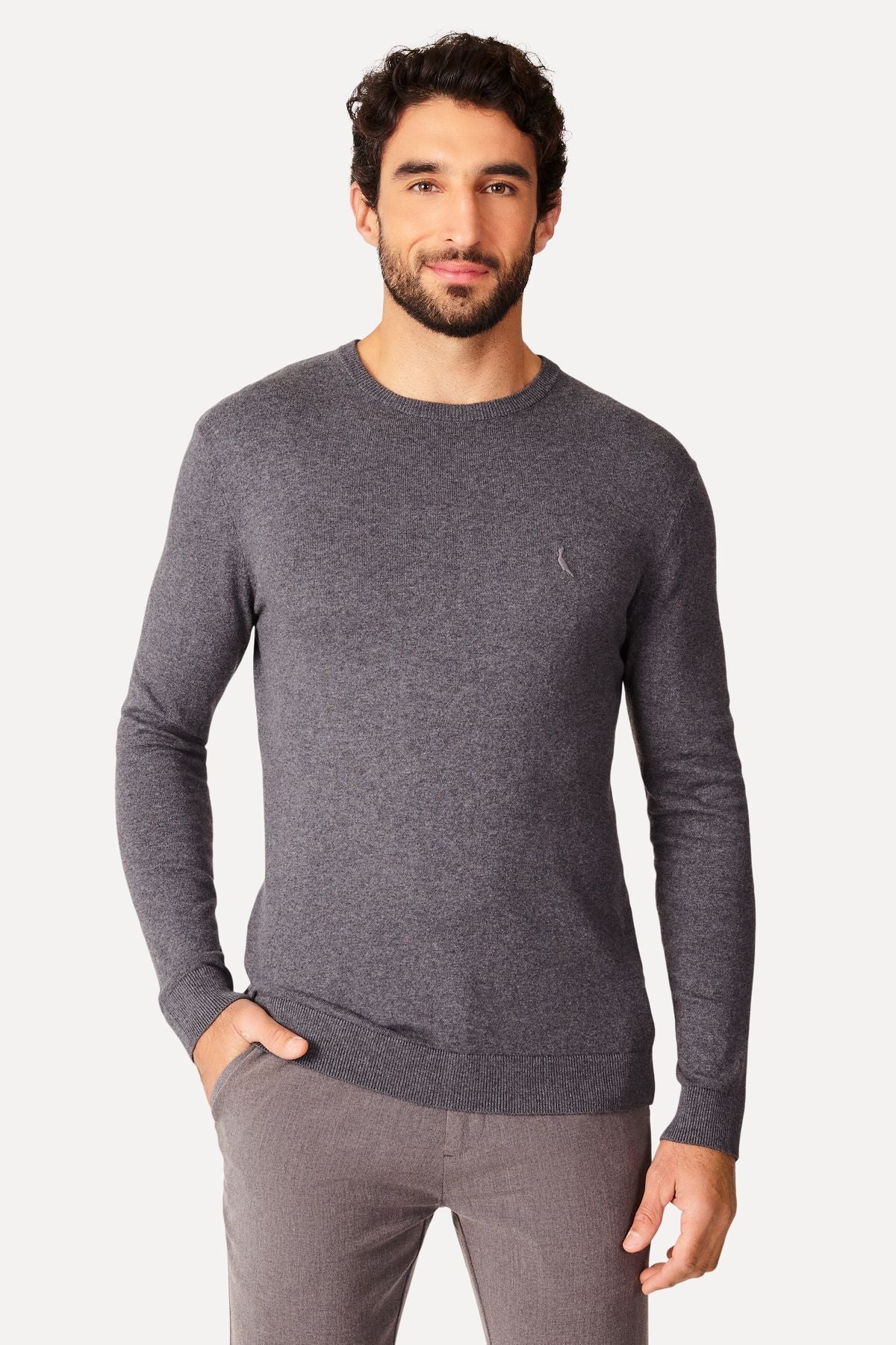 tricot basico gola careca