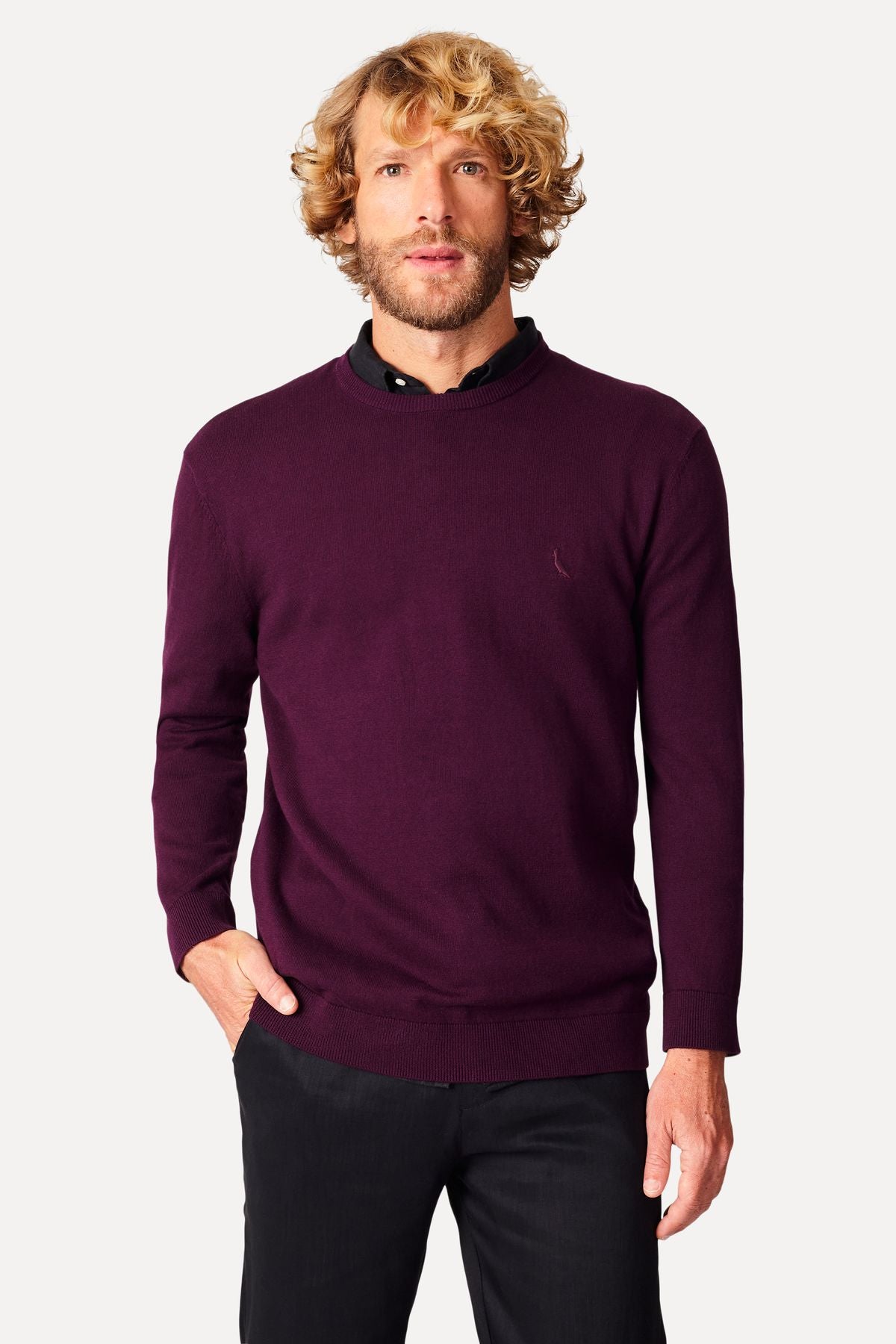 tricot basico gola careca