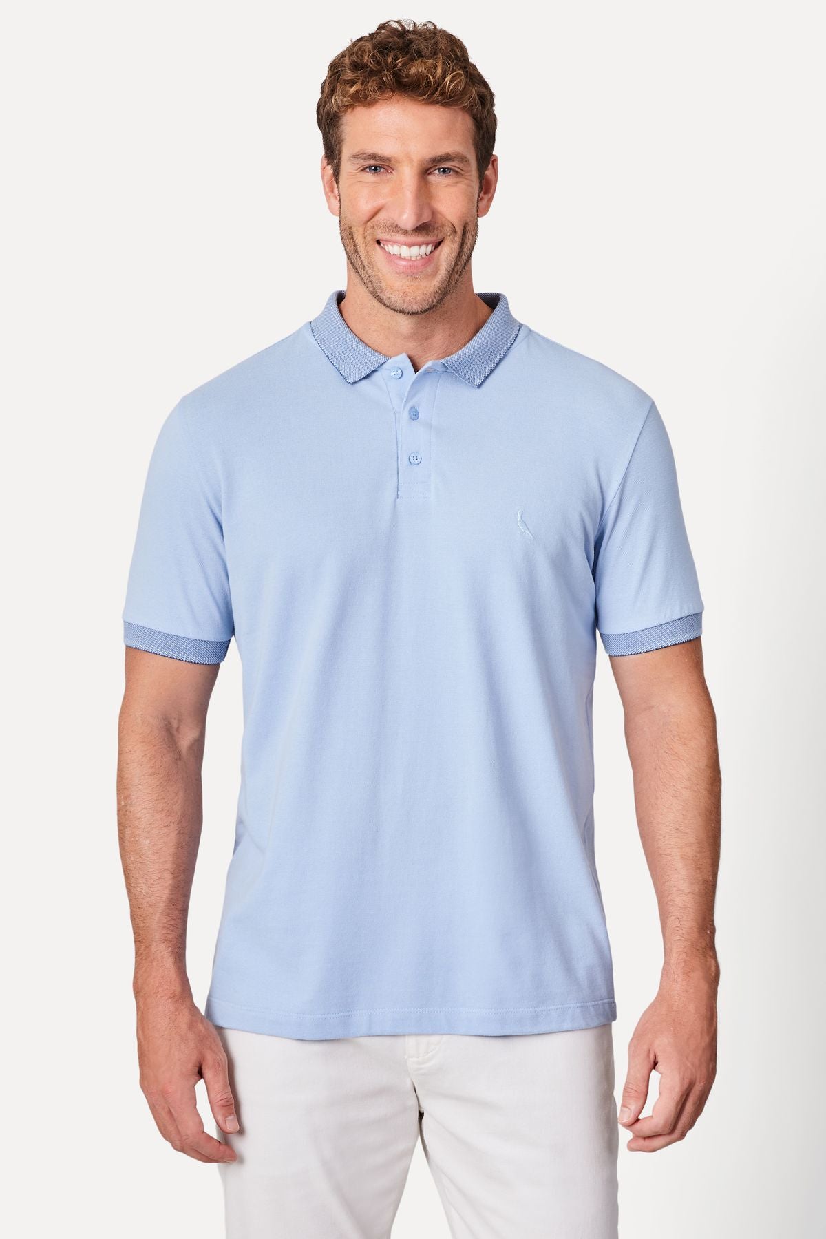polo regular gola denim