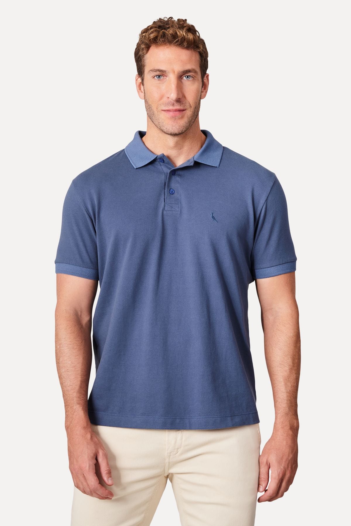 polo regular gola denim