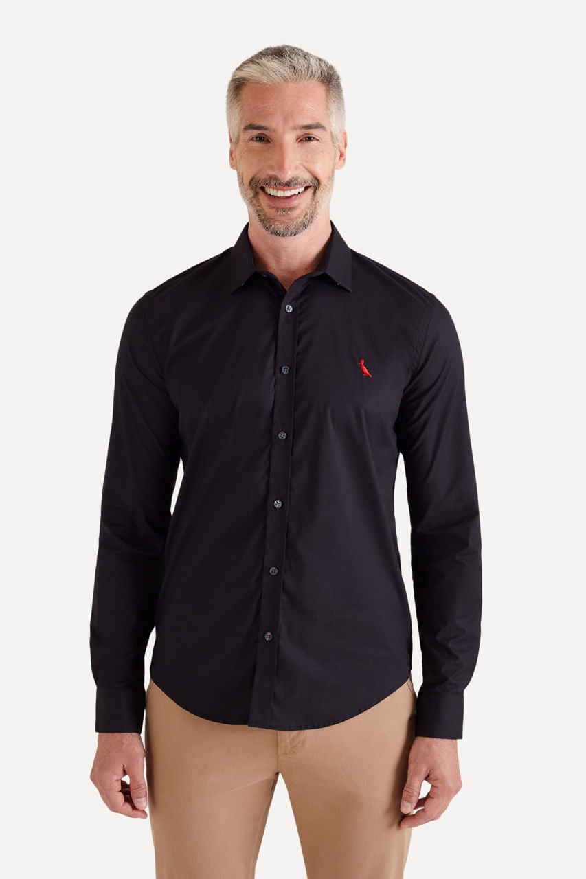 kit 2 camisas oxford stretch cores