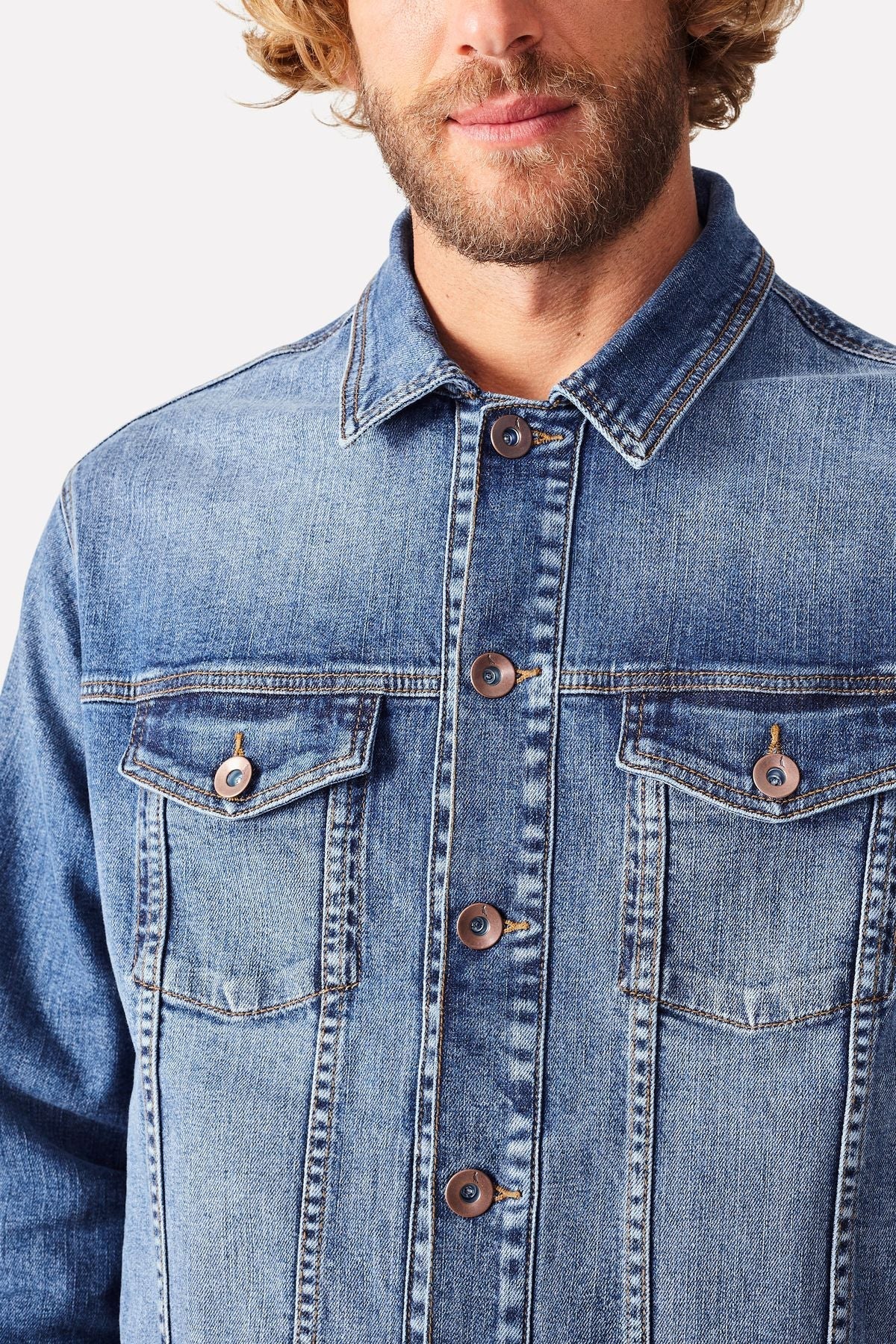 jaqueta trucker jeans max