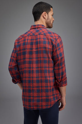 camisa ml flame xadrez jim