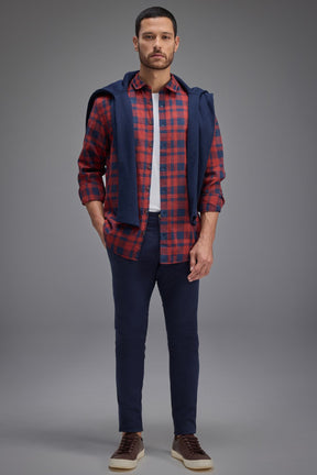 camisa ml flame xadrez jim
