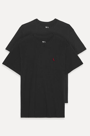 2 camisetas brasa preta pica pau bordado reserva