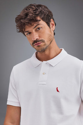 polo picapau bordado brasa