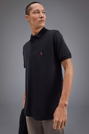 polo picapau bordado brasa