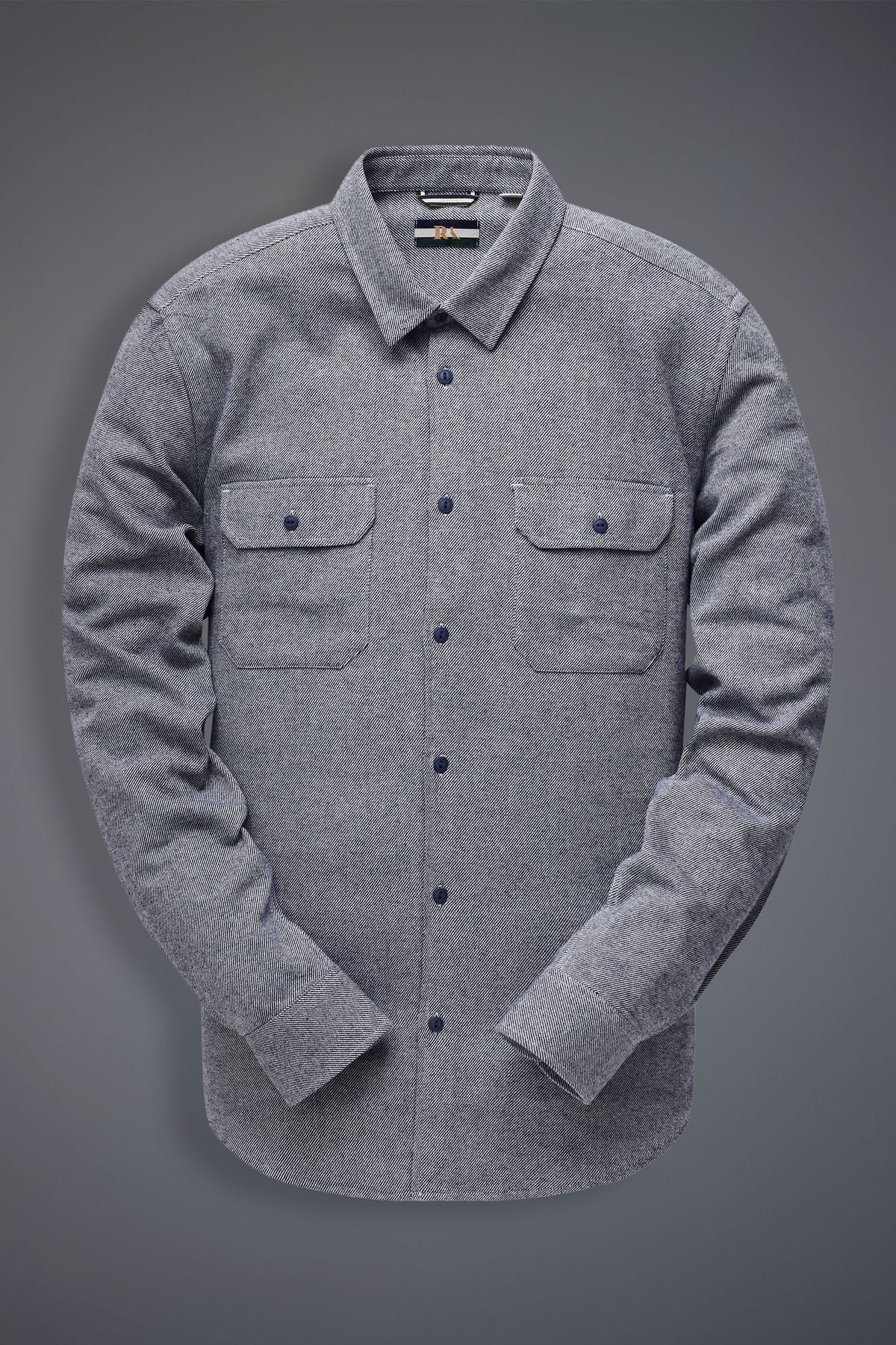camisa ml flanela twill